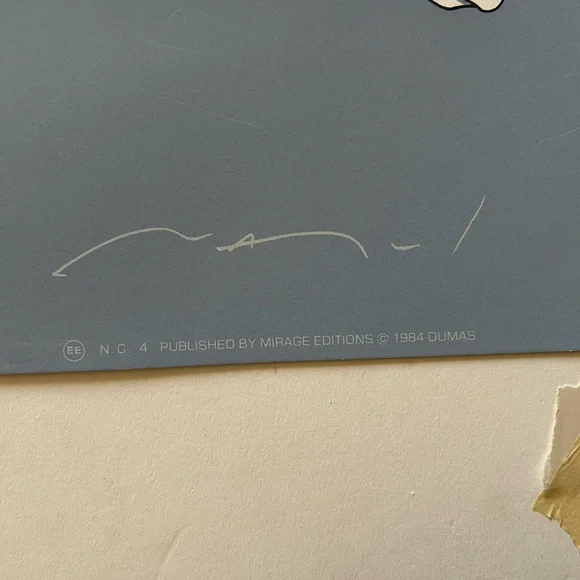 Patrick Nagel Serigraph Print NC4 23x36 1984 - Picture 5 of 6